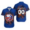 Personalized New York Islanders Graffiti Personalized Hawaiian Shirt