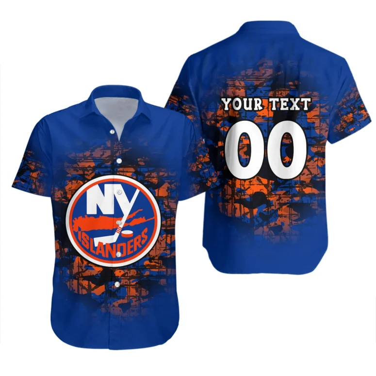 Personalized New York Islanders Graffiti Personalized Hawaiian Shirt Personalized New York Islanders Graffiti Personalized Hawaiian Shirt