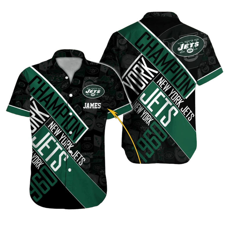 Personalized New York Jets Champion Legacy Hawaiian Shirt Personalized New York Jets Champion Legacy Hawaiian Shirt
