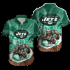 Personalized New York Jets Island Blitz Hawaiian Shirt