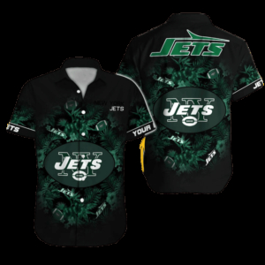 Personalized New York Jets Jungle Spirit Hawaiian Shirt