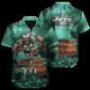 Personalized New York Jets Jungle Warrior Hawaiian Shirt