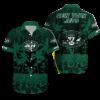 Personalized New York Jets Tropical Silhouette Hawaiian Shirt