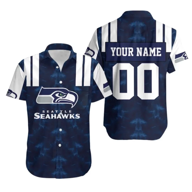 Personalized Seattle Seahawks Midnight Personalized Hawaiian Shirt Personalized Seattle Seahawks Midnight Personalized Hawaiian Shirt