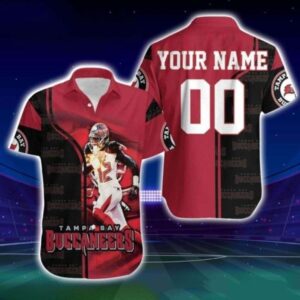 Personalized Tampa Bay Buccaneers Legend Tom Brady Running Hawaiian Shirt