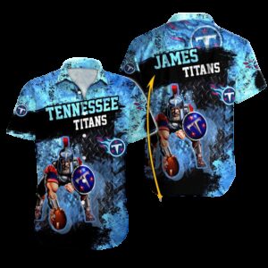 Personalized Tennessee Titans Battle Armor Personalized Hawaiian Shirt