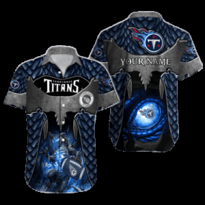 Personalized Tennessee Titans Dragon Eye Hawaiian Shirt