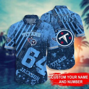 Personalized Tennessee Titans Island Adventure Hawaiian Shirt