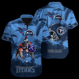 Personalized Tennessee Titans Island Defender Hawaiian Shirt
