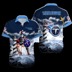 Personalized Tennessee Titans Lighthouse Guardian Hawaiian Shirt