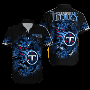 Personalized Tennessee Titans Midnight Flora Hawaiian Shirt
