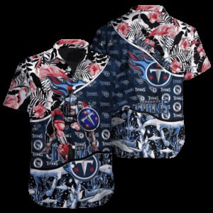 Personalized Tennessee Titans Ocean Bloom Hawaiian Shirt