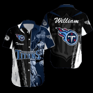 Personalized Tennessee Titans Shadow Clash Hawaiian Shirt
