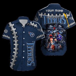Personalized Tennessee Titans Stitched Glory Personalized Hawaiian Shirt