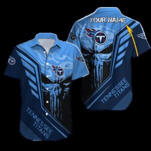 Personalized Tennessee Titans Tactical Strike Hawaiian Shirt