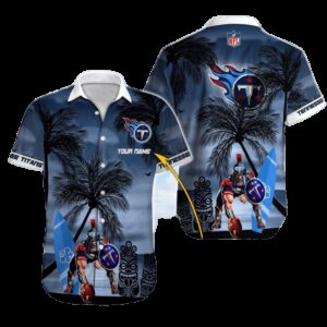 Personalized Tennessee Titans Tiki Warrior Hawaiian Shirt