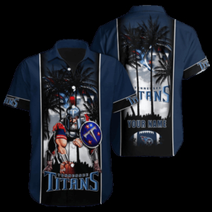 Personalized Tennessee Titans Tropical Warrior Hawaiian Shirt