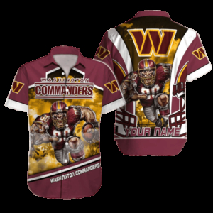 Personalized Washington Commanders Game Day Hawaiian Shirt