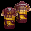 Personalized Washington Commanders Sunset Beach Hawaiian Shirt