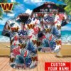 Personalized Washington Commanders Tropical Fan Hawaiian Shirt