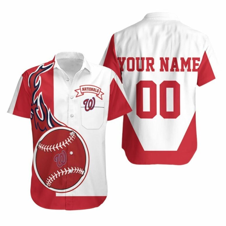 Personalized Washington Nationals Tropic Wave Hawaiian Shirt Personalized Washington Nationals Tropic Wave Hawaiian Shirt