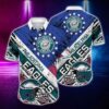Philadelphia Eagles American Flag NFL Football Team Hawaiian Shirt