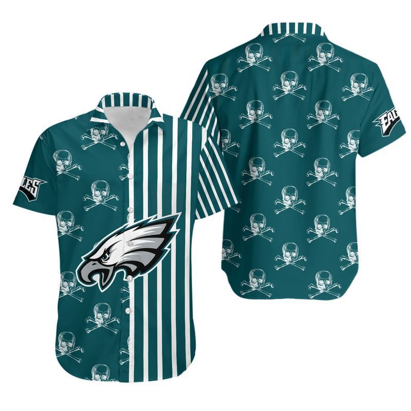 Philadelphia Eagles Basic V1 NFL Football Team Hawaiian Shirt Philadelphia Eagles Basic V1 NFL Football Team Hawaiian Shirt