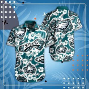 Philadelphia Eagles Basic V11 NFL Football Team Hawaiian Shirt