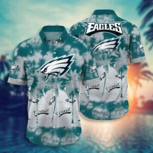 Philadelphia Eagles Basic V14 NFL Football Team Hawaiian Shirt