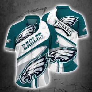 Philadelphia Eagles Basic V19 NFL Football Team Hawaiian Shirt