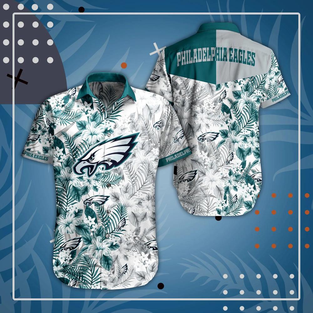 Philadelphia Eagles Basic V5 NFL Football Team Hawaiian Shirt Philadelphia Eagles Basic V5 NFL Football Team Hawaiian Shirt