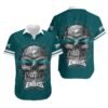 Philadelphia Eagles Calavera NFL Football Team Hawaiian Shirt