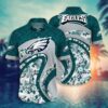 Philadelphia Eagles Curve NFL Football Team Hawaiian Shirt