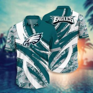 Philadelphia Eagles Curve V4 NFL Football Team Hawaiian Shirt