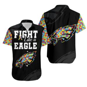 Philadelphia Eagles Fight Like A Eagle NFL Football Team Hawaiian Shirt