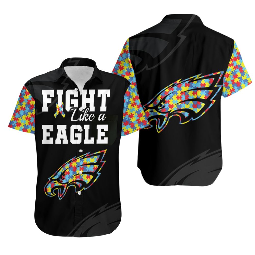 Philadelphia Eagles Fight Like A Eagle NFL Football Team Hawaiian Shirt Philadelphia Eagles Fight Like A Eagle NFL Football Team Hawaiian Shirt