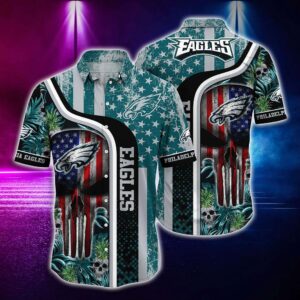 Philadelphia Eagles Flag US NFL Football Team Hawaiian Shirt