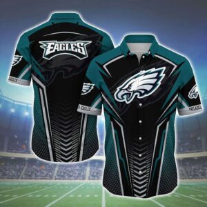 Philadelphia Eagles Geometric NFL Football Team Hawaiian Shirt