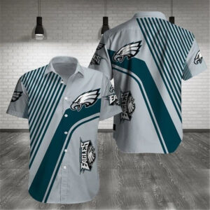 Philadelphia Eagles Geometry NFL Football Team Hawaiian Shirt