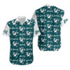 Philadelphia Eagles Mickey and Flowers NFL Football Team Hawaiian Shirt