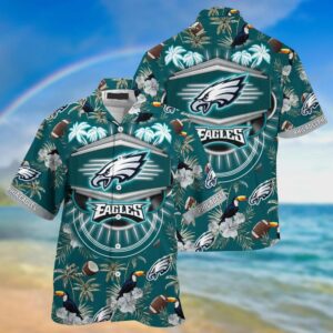 Philadelphia Eagles Neon Board NFL Football Team Hawaiian Shirt