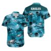 Philadelphia Eagles Night Sea NFL Football Team Hawaiian Shirt