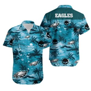 Philadelphia Eagles Night Sea NFL Football Team Hawaiian Shirt