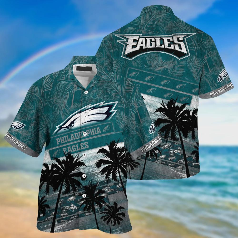 Philadelphia Eagles Ocean NFL Football Team Hawaiian Shirt Philadelphia Eagles Ocean NFL Football Team Hawaiian Shirt