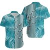 Philadelphia Eagles Palm Leaves and Stripes NFL Football Team Hawaiian Shirt