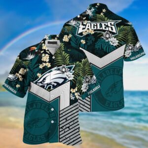 Philadelphia Eagles Rainforest NFL Football Team Hawaiian Shirt