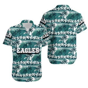Philadelphia Eagles Sea Waves NFL Football Team Hawaiian Shirt