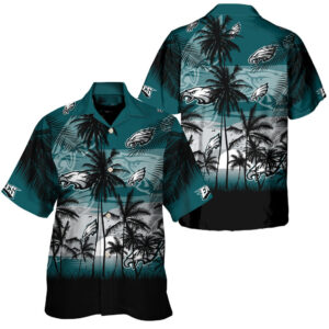 Philadelphia Eagles Seashore NFL Football Team Hawaiian Shirt