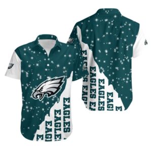 Philadelphia Eagles Starry Night NFL Football Team Hawaiian Shirt
