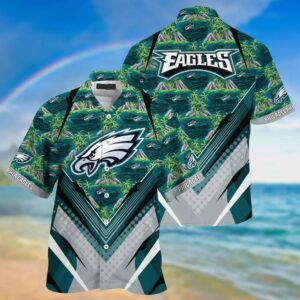 Philadelphia Eagles Tropical Forest NFL Football Team Hawaiian Shirt